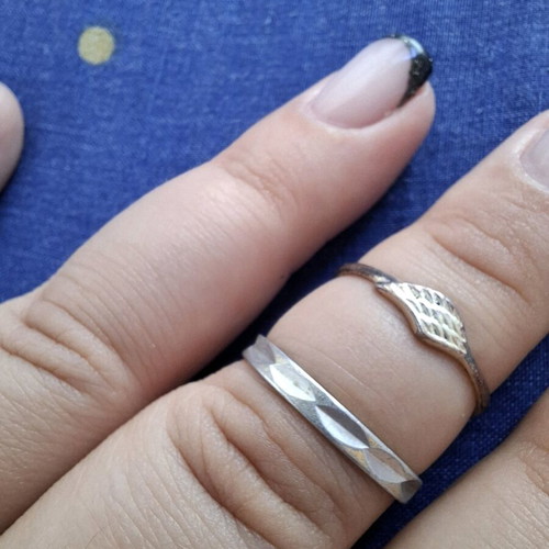 Rings used, various sizes, multicolored