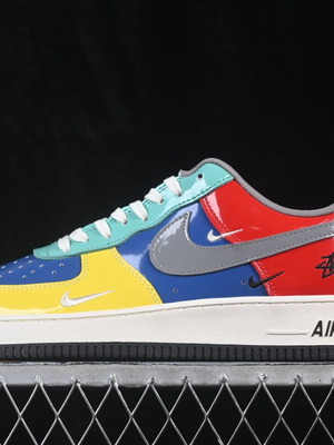 Nike Air Force 1 παπούτσια νέα, χειροποίητος πολύχρωμος σχεδιασμός