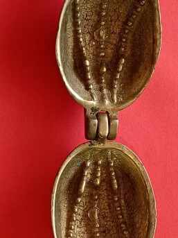 Massive brass nutcracker "Oreh" vintage used, German retro model
