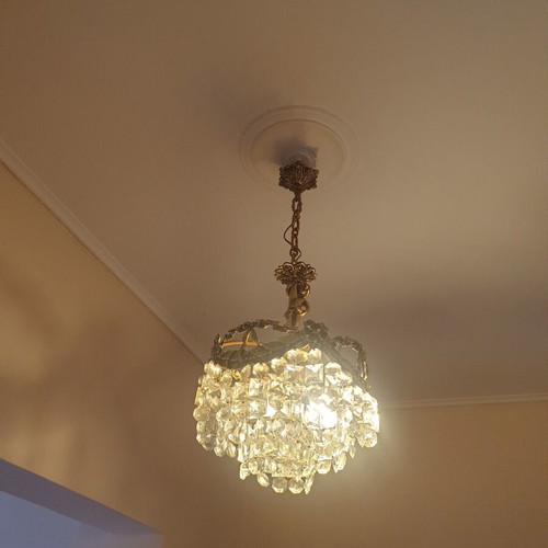 Crystal chandeliers, 2 pieces, 2 sizes