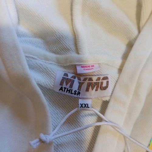 MyMo Crop Hoodie White New, Size XXL
