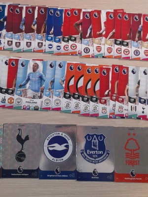 Premier League 2023-2024 Panini 50 κάρτες, 5 σήματα και 1 line-up σαν καινούργιο