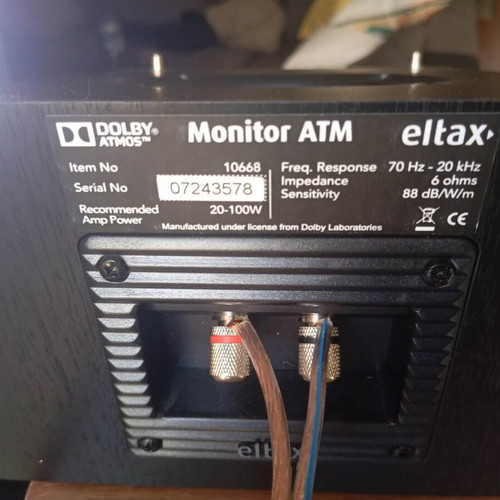 Eltax Monitor Atmos ηχεία με πιστοποίηση Dolby Atmos, καινούργια