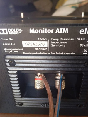 Eltax Monitor Atmos ηχεία με πιστοποίηση Dolby Atmos, καινούργια