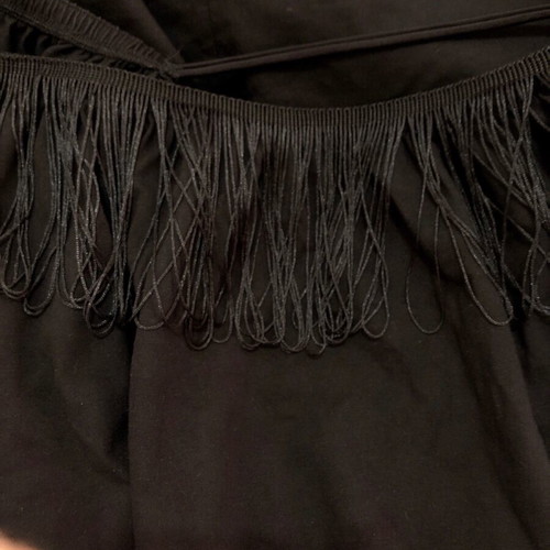 Asos cotton dress like new, black with fringes