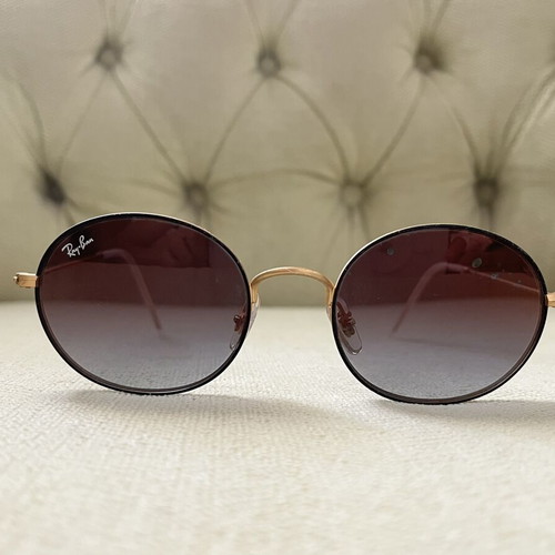 Ray-Ban Beat RB 3594 sunglasses like new, gold frame, gradient lenses