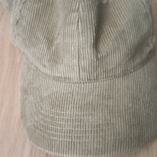 Beige corduroy hat like new, size 58
