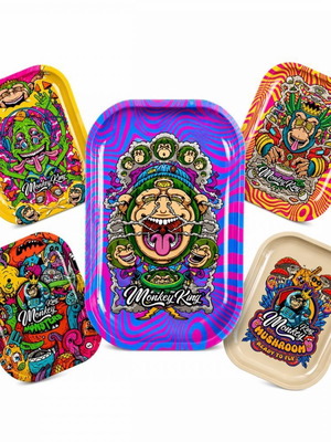 Monkey Pack metal tray 18x14cm new
