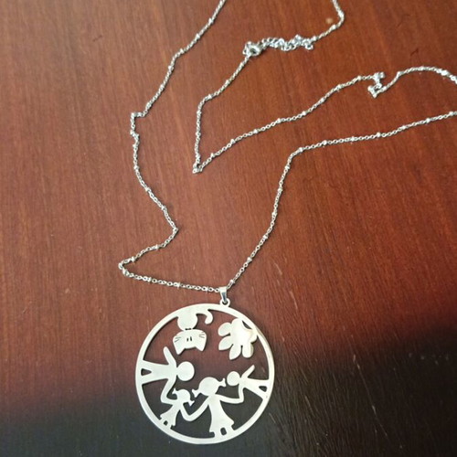 Necklace with family design, like new