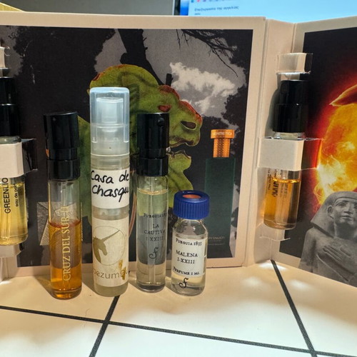 Perfume tester mix used, Xerjoff, Fueguia, Hermetica, Le Labo, Casa de Coca