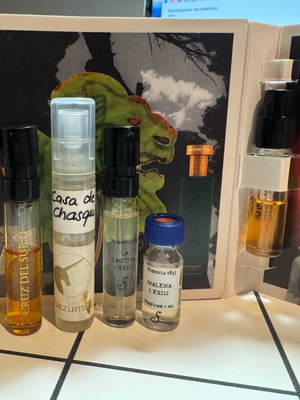 Perfume tester mix used, Xerjoff, Fueguia, Hermetica, Le Labo, Casa de Coca