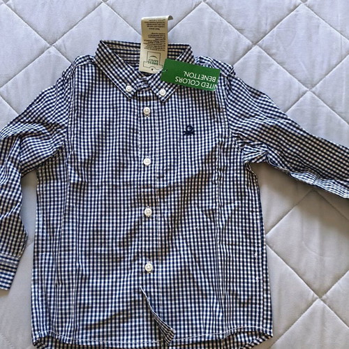 Benetton kids clothes new, shirt and shorts for 2 years old