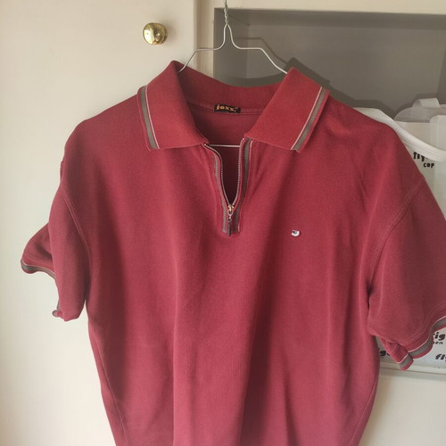 Set of 2 men's polo shirts Glou Premium navy blue and Joxx burgundy used