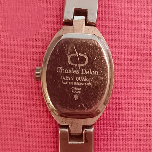 Charles Delon women's quartz watch, silver