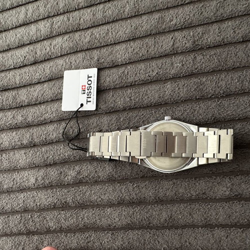 Tissot PRX blue quartz wristwatch 40mm, men's