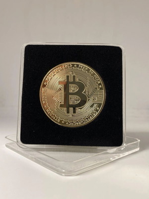 Νόμισμα bitcoin συλλεκτικό επιχρυσωμένο σαν καινούργιο