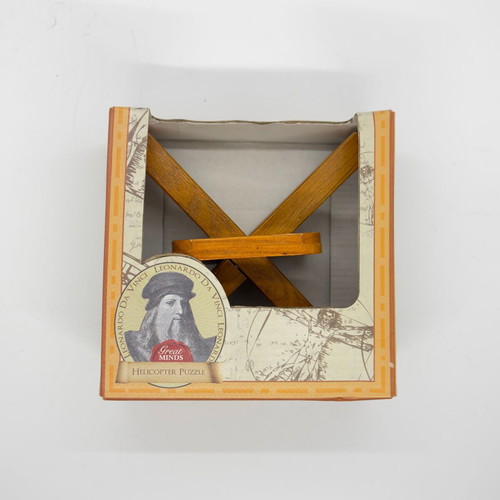 Great Minds Leonardo da Vinci Helicopter Wooden Puzzle