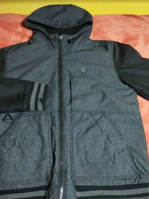 Bershka men's jacket like new, size M, black and gray