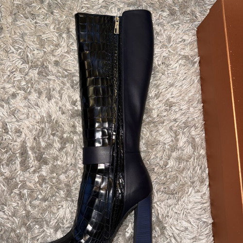 Baldinini boots new, dark blue with silver details, size 37