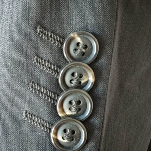 Classic men's suit, size M, virgin wool blend