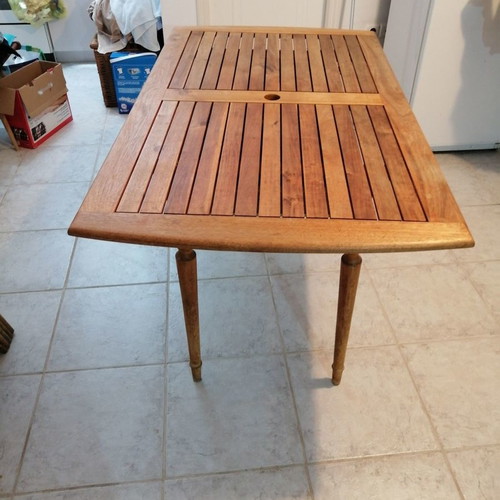 Veranda kitchen table used, solid wood