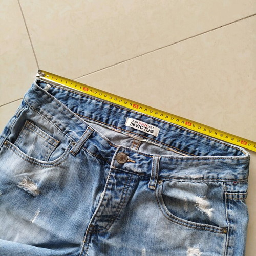Denim bermuda shorts like new, size M, blue