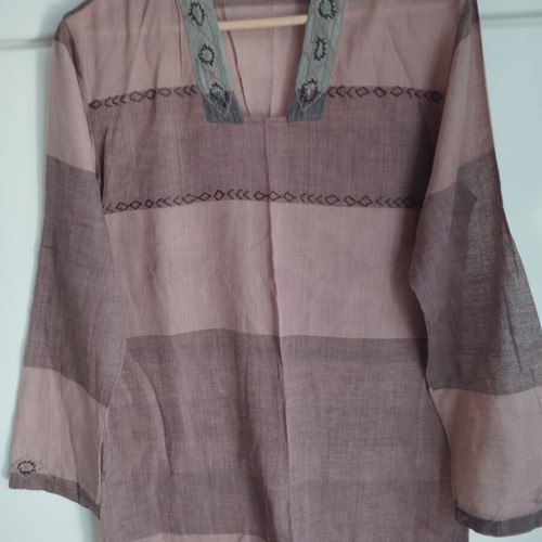 Women's Shirt like new, cotton, brown, size M