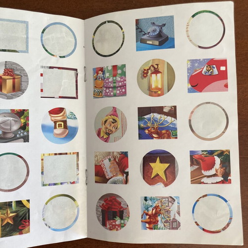 Greek Christmas Sticker Book Ta Grammata Tou Ai-Vasili