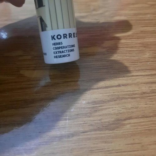 Korres Lip Balm used with mandarin