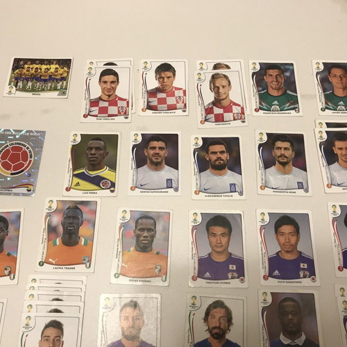 Panini World Cup 2014 stickers used, 29 different