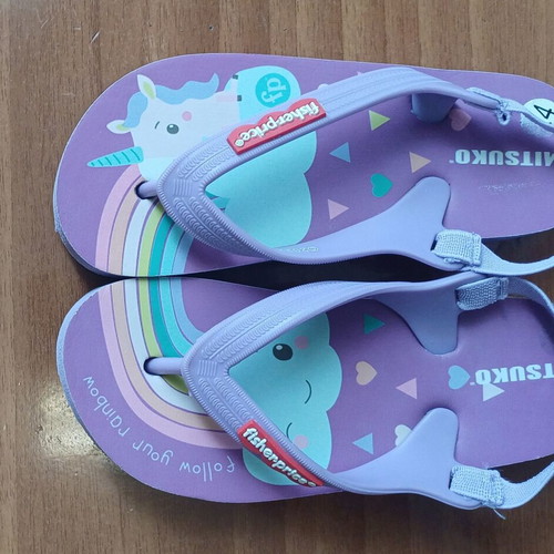 Mitsuko flip-flops for girls size 24 purple new