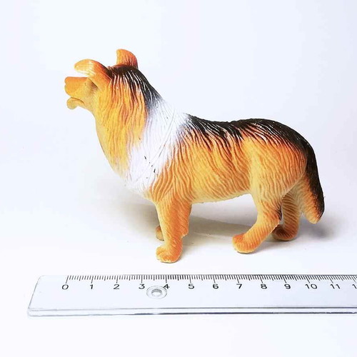 Dog plastic figure toy used