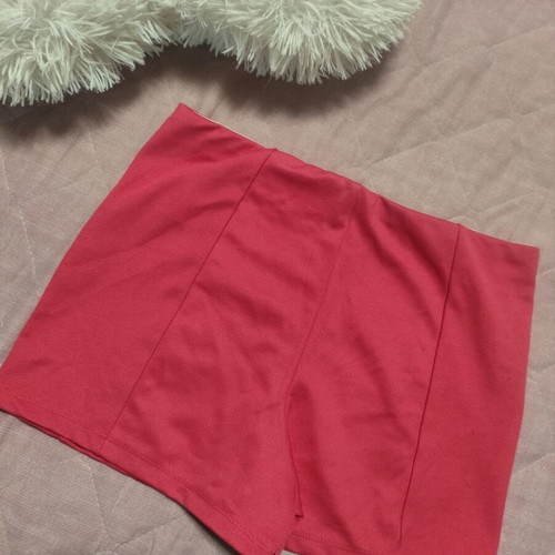 Bershka shorts used, coral, size S