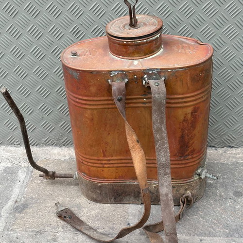Copper sprayer used, old, 35x46 cm