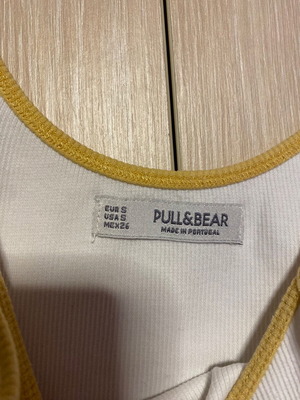 Pull & Bear top like new, white, size S