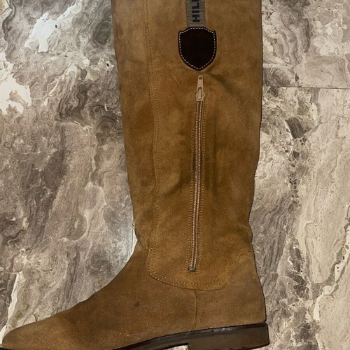 Tommy Hilfiger suede boots used, yellow, size 39