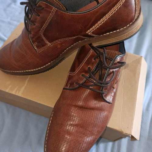 Emporio Prima shoes like new, size 43, camel synthetic leather
