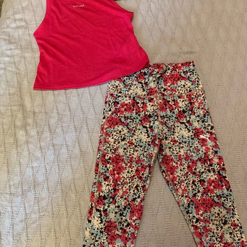 Puma sportswear set for girl size 7 like new