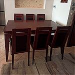  Τραπεζαρία Σαλονιού με 6 Καρέκλες.