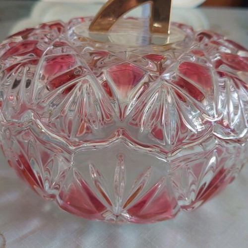Vintage glass fondue pot like new, 12 cm height, 16 diameter