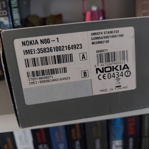 Nokia N80 used silver slider phone with 3MP camera