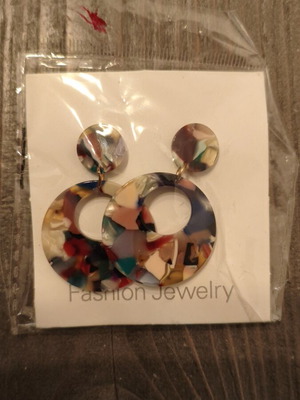 Women's abstract art earrings new