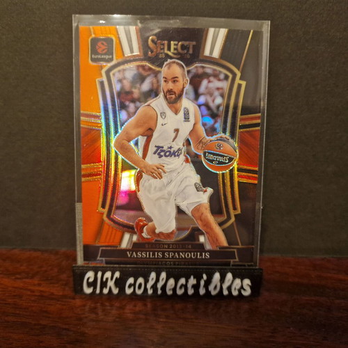 Panini Euroleague Select Olympiacos Spanoulis Prizm Premier Level card new