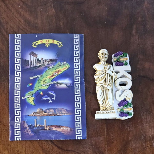 Kos Hippocrates Magnet new with grapes and ancient Greek symbols