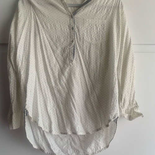 Zara shirt blouse with grey star print like new, size M