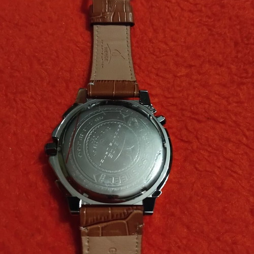 Weide men's watch used with brown crocodile leather strap