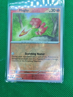 Magby 019/182 Reverse Holo Common Pokemon Card σε άριστη κατάσταση