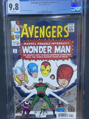 Avengers Facsimile Edition #9 καινούργιο, CGC 9.8, 5/2023