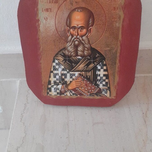 Wooden icon Saint Gregory the Theologian new, 25x20 cm