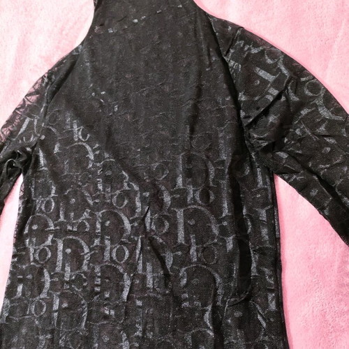 Mesh top new, black with inscriptions
